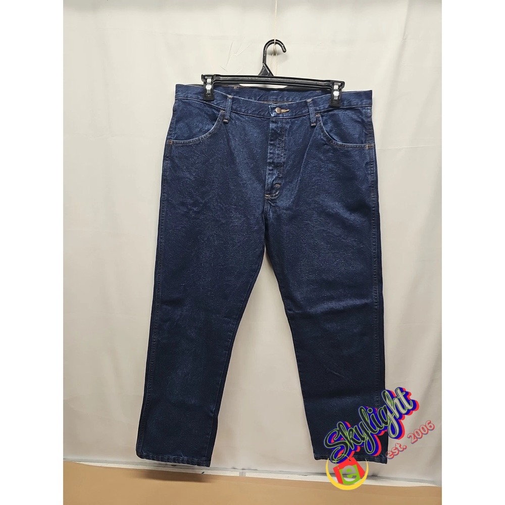 Rustler Men's Blue‎ Medium Wash 100 Percent Cotton Denim Jeans Size 38x29